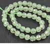 Natural Green Prehnite Faceted Round Ball Beads Strand Length is 14 Inches & Sizes from 8mm approx.